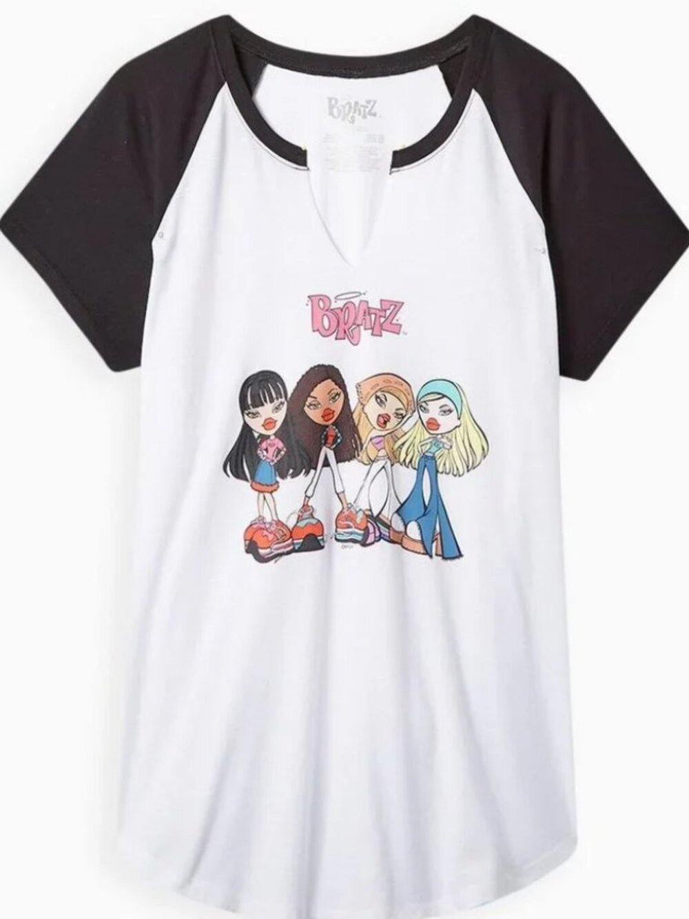 Torrid Bratz Classic Fit Cotton Notch Raglan Tee Size 3/3X NWT